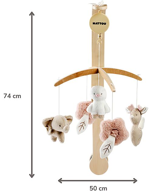 Nattou FanFan Giostrina Musicale in Legno Giostrine