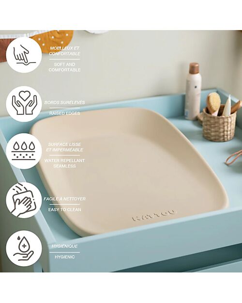 Nattou Fasciatoio Softy - Beige - in Schiuma PU Morbida Fasciatoi