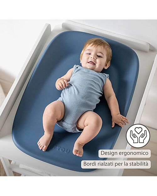 Nattou Fasciatoio Softy - Blu Notte - in Schiuma PU Morbida Fasciatoi