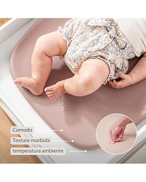 Nattou Fasciatoio Softy - Rosa - in Schiuma PU Morbida Fasciatoi