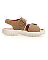 Naturino Sandalo Nias - Beige - in Pelle - Chiusura con Fibbia e Velcro Sandali