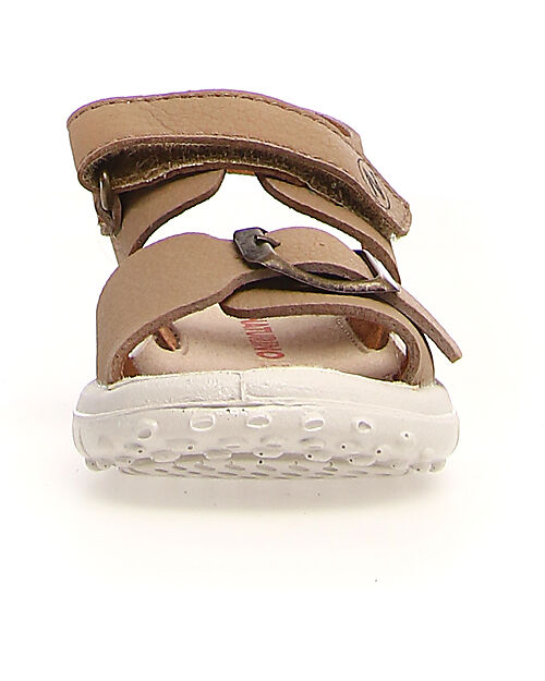 Naturino Sandalo Nias - Beige - in Pelle - Chiusura con Fibbia e Velcro Sandali
