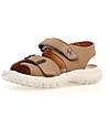 Naturino Sandalo Nias - Beige - in Pelle - Chiusura con Fibbia e Velcro Sandali