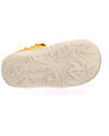 Naturino Sandalo Puffy in Nappa - Giallo - Sole Bone - Chiusura con Doppio Velcro Sandali