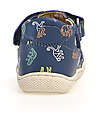 Naturino Sandalo Puffy in Pelle - Blu - Safari - Chiusura con Doppio Velcro Sandali