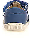 Naturino Sandalo Puffy Low in Pelle - Blu - Chiusura con Doppio Velcro Sandali