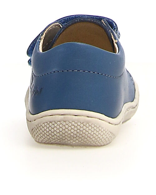Naturino Scarpe di Pelle Cocoon Low - Blu - Suola in Morbida Gomma Sneakers
