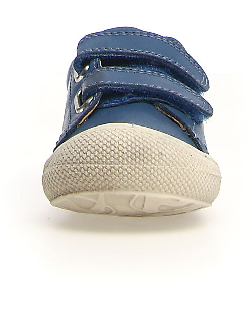 Naturino Scarpe di Pelle Cocoon Low - Blu - Suola in Morbida Gomma Sneakers