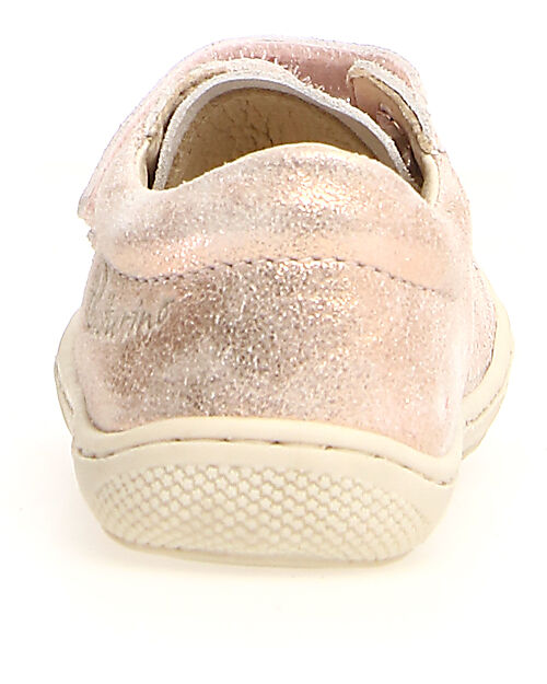 Naturino Scarpe di Pelle Cocoon Low - Cipria - Suola in Morbida Gomma Sneakers