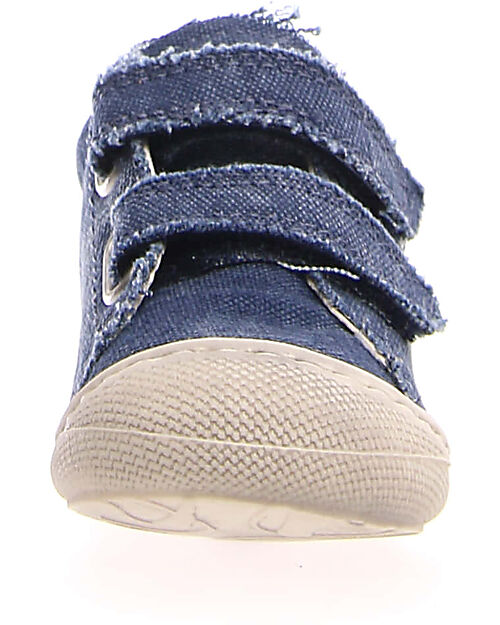 Naturino Scarpe in Canvas Cocoon Velcro - Blu - Jeans - Suola in Morbida Gomma - Adatte per i Primi Passi Sneakers