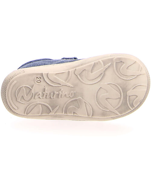 Naturino Scarpe in Canvas Cocoon Velcro - Blu - Jeans - Suola in Morbida Gomma - Adatte per i Primi Passi Sneakers