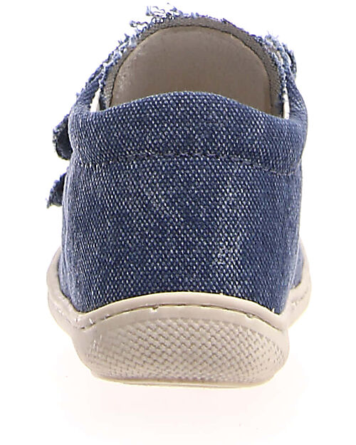 Naturino Scarpe in Canvas Cocoon Velcro - Blu - Jeans - Suola in Morbida Gomma - Adatte per i Primi Passi Sneakers