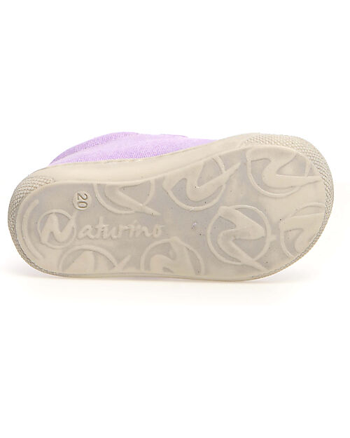 Naturino Scarpe in Canvas Cocoon Velcro - Lilla - Suola in Morbida Gomma - Adatte per i Primi Passi Sneakers