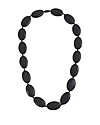 Nibbling Collana da Allattamento Chelsea - Nero - 100% Silicone Alimentare e Chiusura a Scomparsa! Collane Allattamento