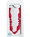 Nibbling Collana da Allattamento Greenwich - Rosso - 100% Silicone Alimentare e Chiusura a Scomparsa! Collane Allattamento