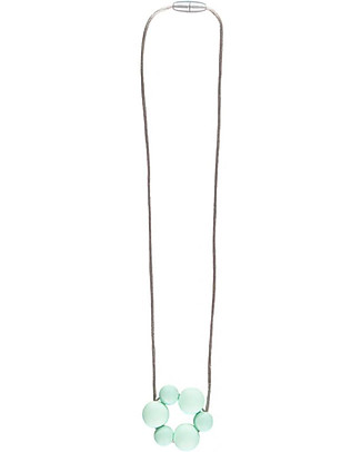 Nibbling Collana da Allattamento Rio - Menta - 100% Silicone Alimentare e Chiusura a Scomparsa! Collane Allattamento