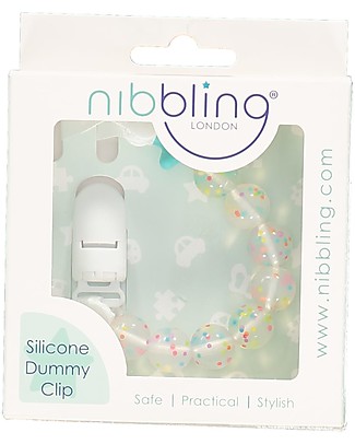Nibbling Reggiciuccio Universale Morbido - Pluto Acqua - 100% Silicone Alimentare e Chiusura a Scomparsa! Ciucci