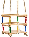 NICToys Altalena in Legno FSC - 30x30 cm - Multicolor Giochi da Esterno_