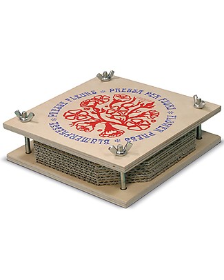 NICToys Pressa per Fiori 18x18 cm - Legno FSC Attrezzi In Legno