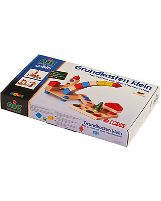 NICToys Set Costruzioni - 44 pezzi Multicolor - 100% Legno FSC Costruzioni in Legno