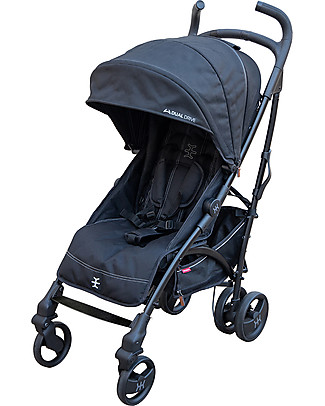 Nikidom OUTLET Passeggino Dual Drive Jet Black - Maniglione Doppio - Pezzo di Showroom Passeggini