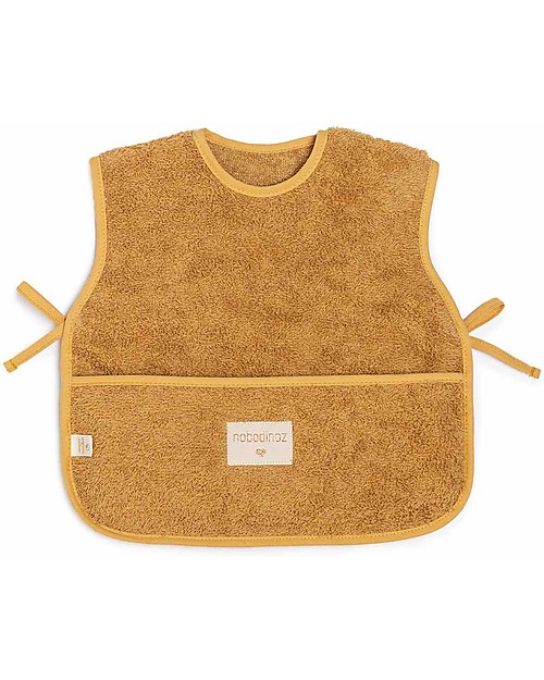 Nobodinoz Bavaglino/Grembiule So Cute - Caramello - Cotone Bio Bavagli Classici