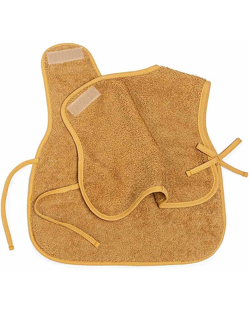 Nobodinoz Bavaglino/Grembiule So Cute - Caramello - Cotone Bio Bavagli Classici