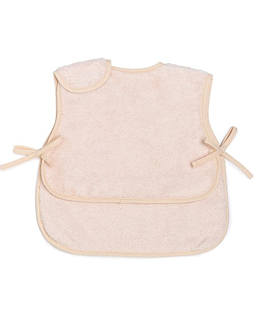 Nobodinoz Bavaglino/Grembiule So Cute - Rosa - Cotone Bio Bavagli Impermeabili con Tasca