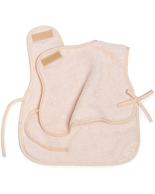 Nobodinoz Bavaglino/Grembiule So Cute - Rosa - Cotone Bio Bavagli Impermeabili con Tasca