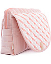 Nobodinoz Beauty Case Maternità Savanna, Rosa - 26x22x6 cm - Velluto Ecologico Trousse e Pochette