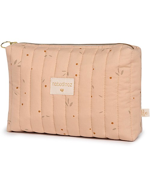 Nobodinoz Beauty Case - Willow Dune - 18x25x7 cm - Cotone Bio Trousse e Pochette