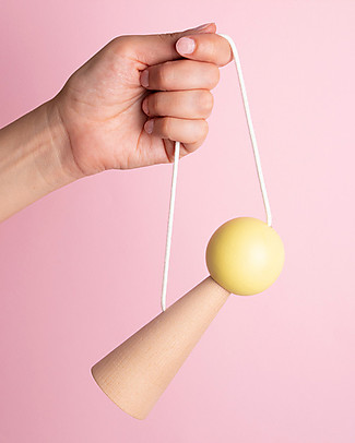 Nobodinoz Bilboquet Gelato, Giallo - Inizia la Sfida! Giochi Di Una Volta