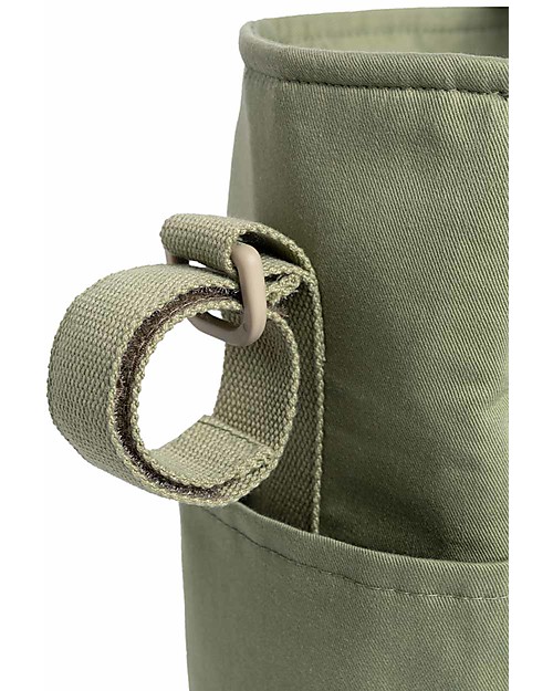 Nobodinoz Borsa Cambio Impermeabile Baby on the Go - Verde Oliva - Cotone Bio Borse Cambio