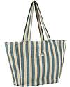 Nobodinoz Borsa da Spiaggia Portofino - Righe Blu e Bianche - 100% Cotone Organico Borse Shopper