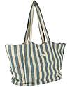 Nobodinoz Borsa da Spiaggia Portofino - Righe Blu e Bianche - 100% Cotone Organico Borse Shopper