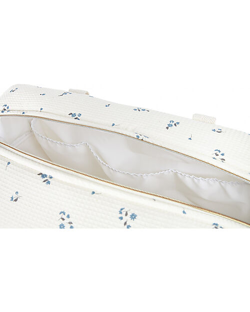 Nobodinoz Borsa Maternità Impermeabile Opera - Lily Blue - Cotone bio Borse Cambio