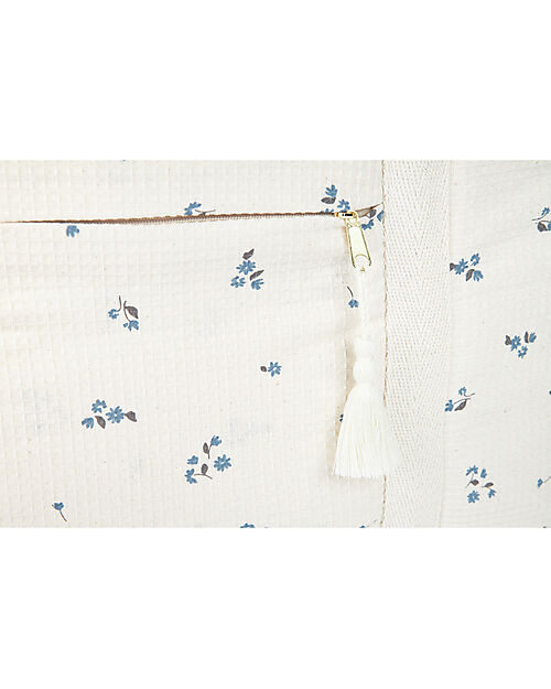 Nobodinoz Borsa Maternità Impermeabile Opera - Lily Blue - Cotone bio Borse Cambio