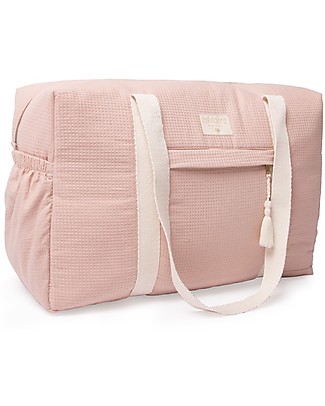 Nobodinoz Borsa Maternità Impermeabile Opera, Rosa - Cotone bio Borse Cambio e Accessori