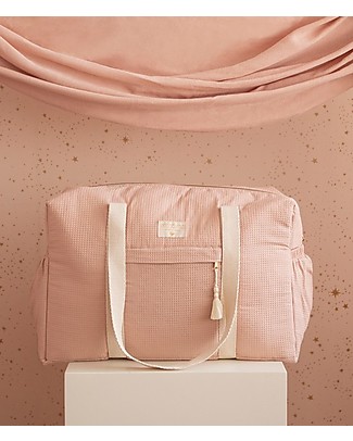 Nobodinoz Borsa Maternità Impermeabile Opera, Rosa - Cotone bio Borse Cambio e Accessori