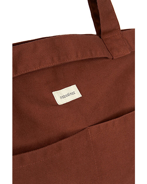 Nobodinoz Borsa Maxi Paris-Tokyo - Rust - Cotone Bio - 53 x 43 x 20 cm Borse da Viaggio