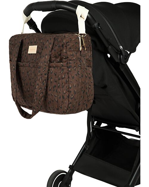 Nobodinoz Borsa Organizer per Passeggino Hyde Park - 38x33x16 cm - Leonie Brown Borse e Organizer