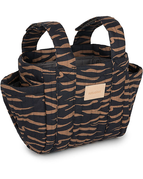 Nobodinoz Borsa Organizer per Passeggino Hyde Park - Blue Waves - Cotone Bio Borse e Organizer