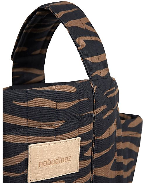 Nobodinoz Borsa Organizer per Passeggino Hyde Park - Blue Waves - Cotone Bio Borse e Organizer