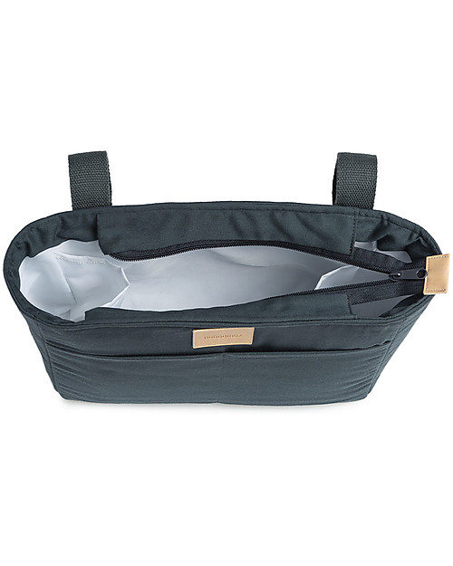 Nobodinoz Borsa Organizer per Passeggino Impermeabile Baby on the Go - Blu - Cotone Bio Borse Cambio