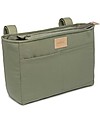 Nobodinoz Borsa Organizer per Passeggino Impermeabile Baby on the Go - Verde Oliva - Cotone Bio Borse e Organizer