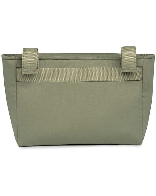 Nobodinoz Borsa Organizer per Passeggino Impermeabile Baby on the Go - Verde Oliva - Cotone Bio Borse e Organizer