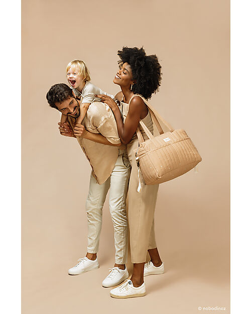 Nobodinoz Borsa Organizer per Passeggino Stories - 40x30x25 cm - Blush Little Cherries Borse Cambio