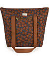 Nobodinoz Borsa Paris-Tokyo - Maroon Poppies - Cotone Bio - 44 x 37 x 14 cm Borse da Viaggio