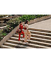 Nobodinoz Borsa Paris-Tokyo - Maroon Poppies - Cotone Bio - 44 x 37 x 14 cm Borse da Viaggio