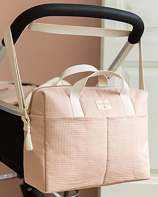 Nobodinoz Borsa per Passeggino Impermeabile Nido d'Ape Gala - Misty Pink Borse Cambio e Accessori